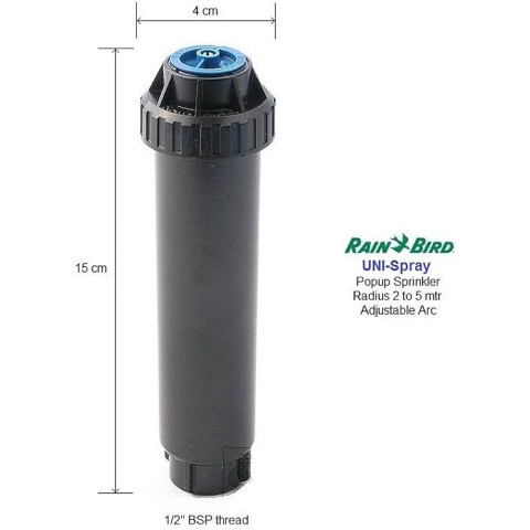 Розбризкувач Rain Bird US-410-HE (Uni-Spray), висувна частина 10 см, 1/2"ВР + форсунка 10 VAN-HE