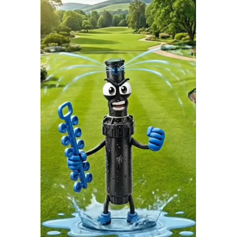 Роторний зрошувач Rain Bird 5004E-PC 3/4"ВР, H=10 см, R=6,1 м - 15,2 м, сектор 40-360°